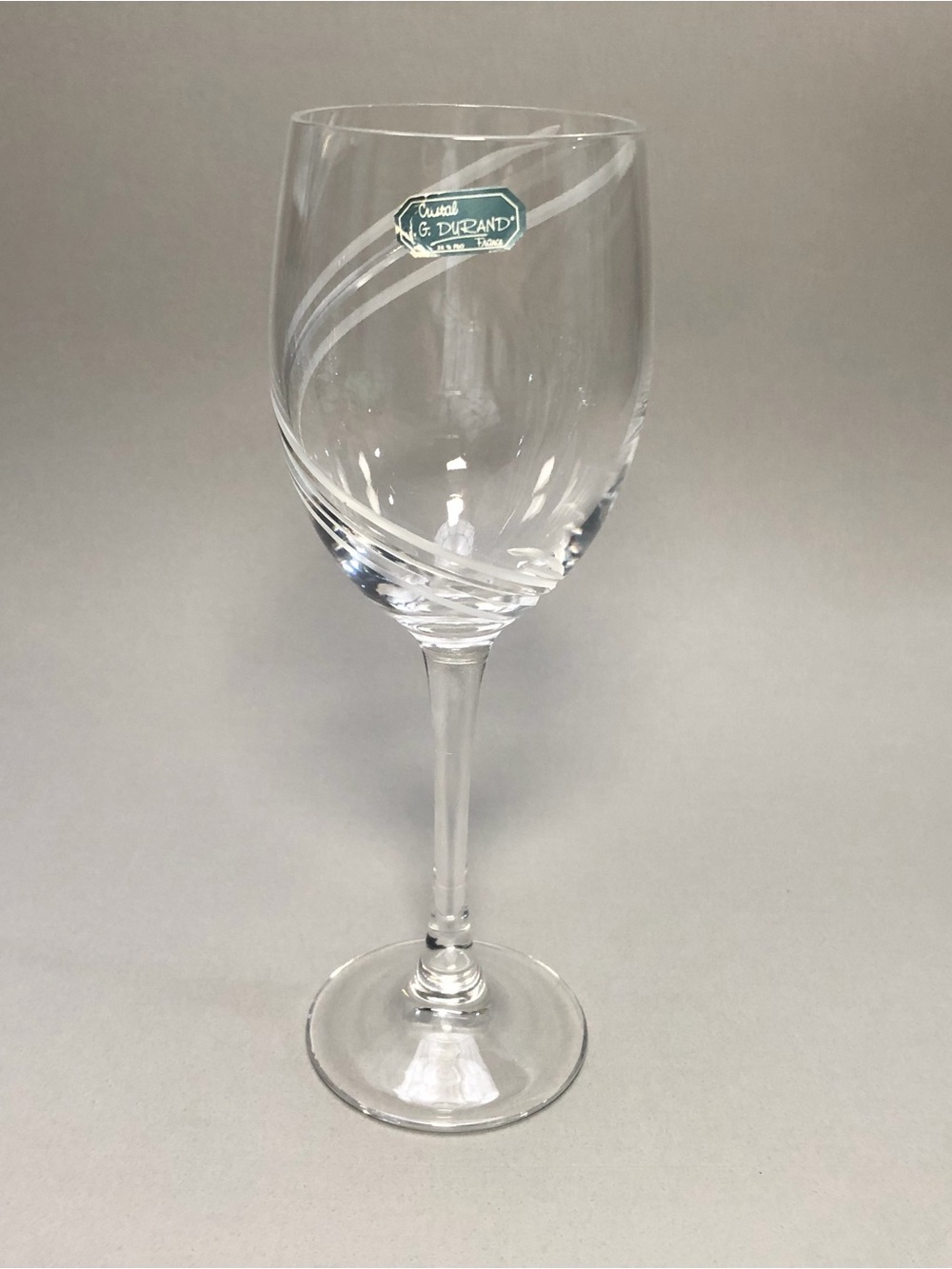 Cristal DโArques - Durand Farandole Water Goblet, Swirl Design Set of 2